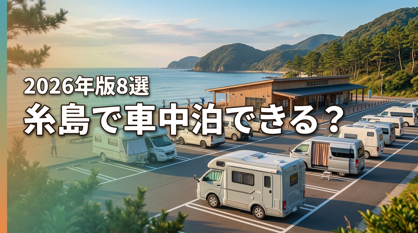 糸島で道の駅の車中泊は可能？おすすめスポット5選と入浴施設3選を紹介